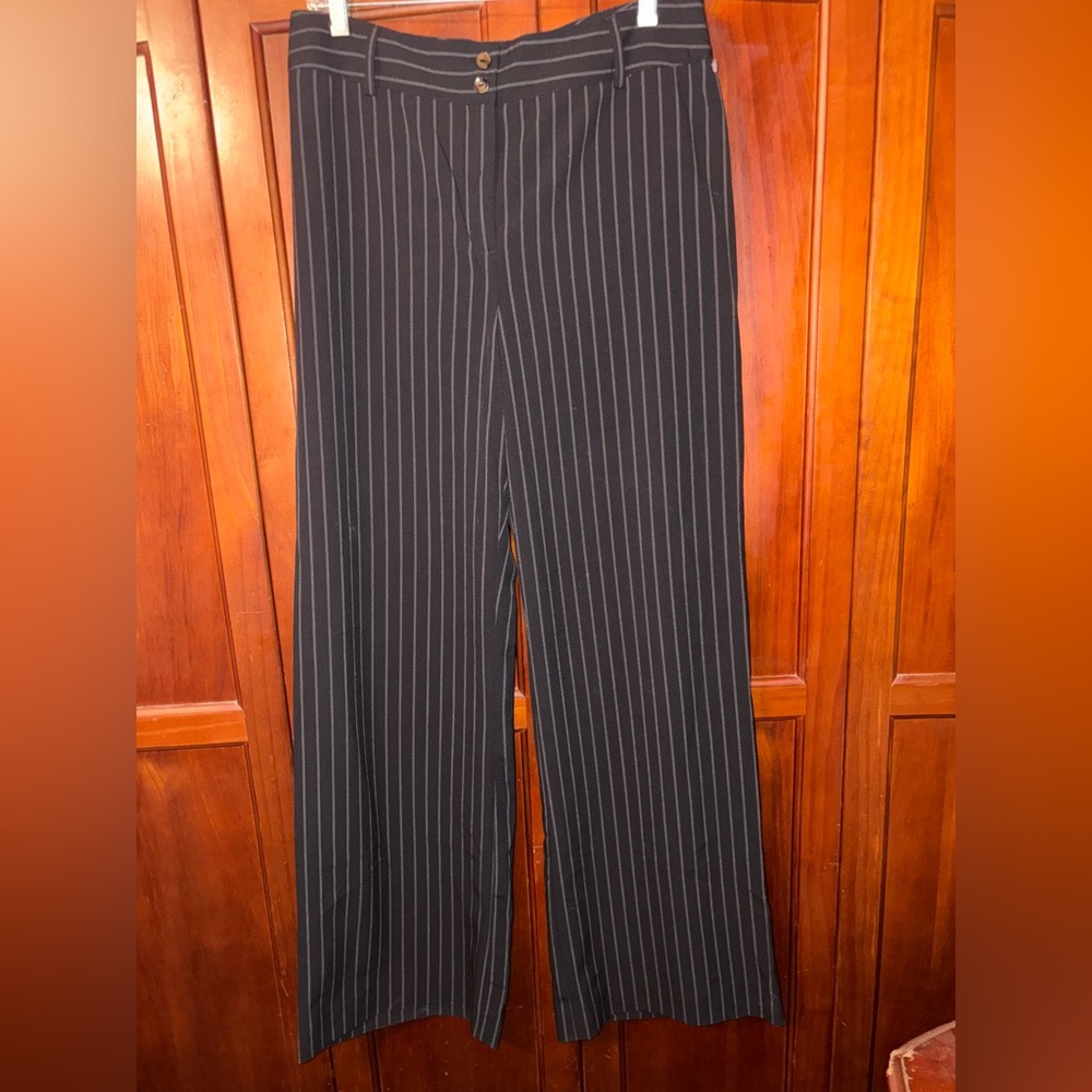 Chico's Black Pinstripe Women’s Dress Pants